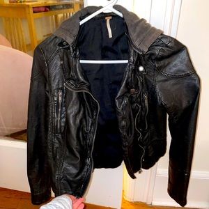Faux Leather Free People Jacket